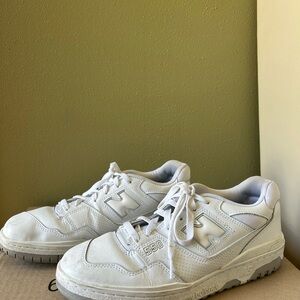 New Balance 550 Classic White and Grey Sneaker